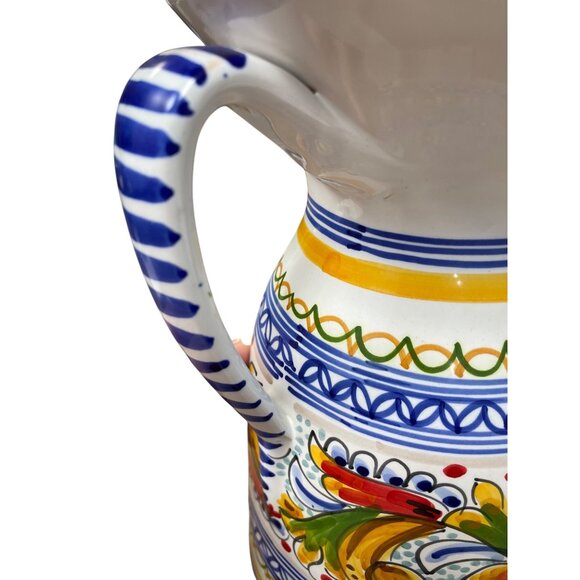 VTG Spanish Handmade Puente Del Arzobispo Sangria Pitcher SKU 9407 - Picture 6 of 13